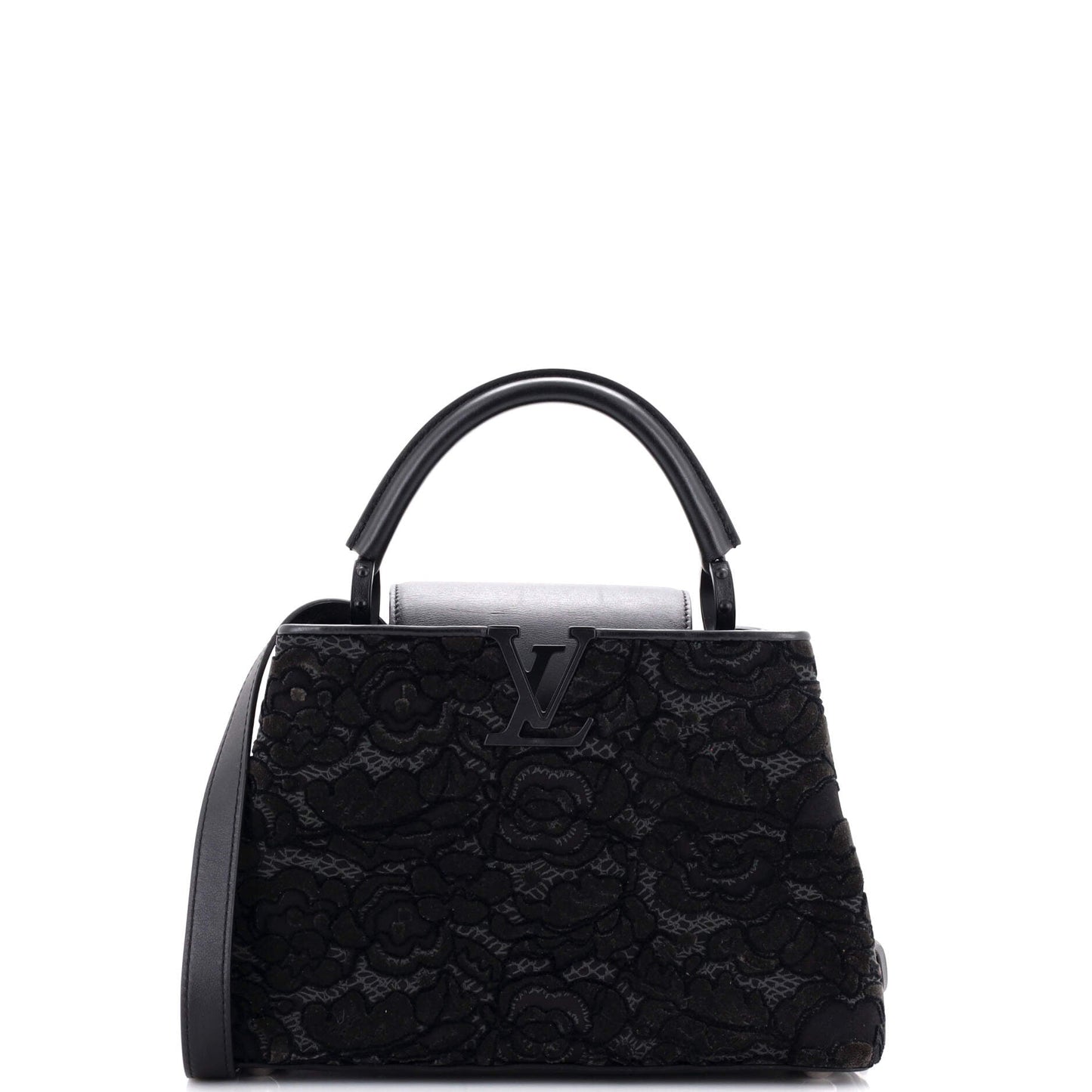 Louis Vuitton Capucines Bag Embroidered Velvet BB
