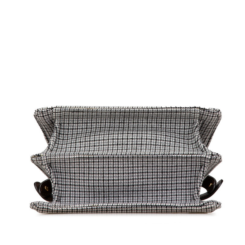 Fendi Peekaboo Iseeu Cotton Leather 2Way Bag