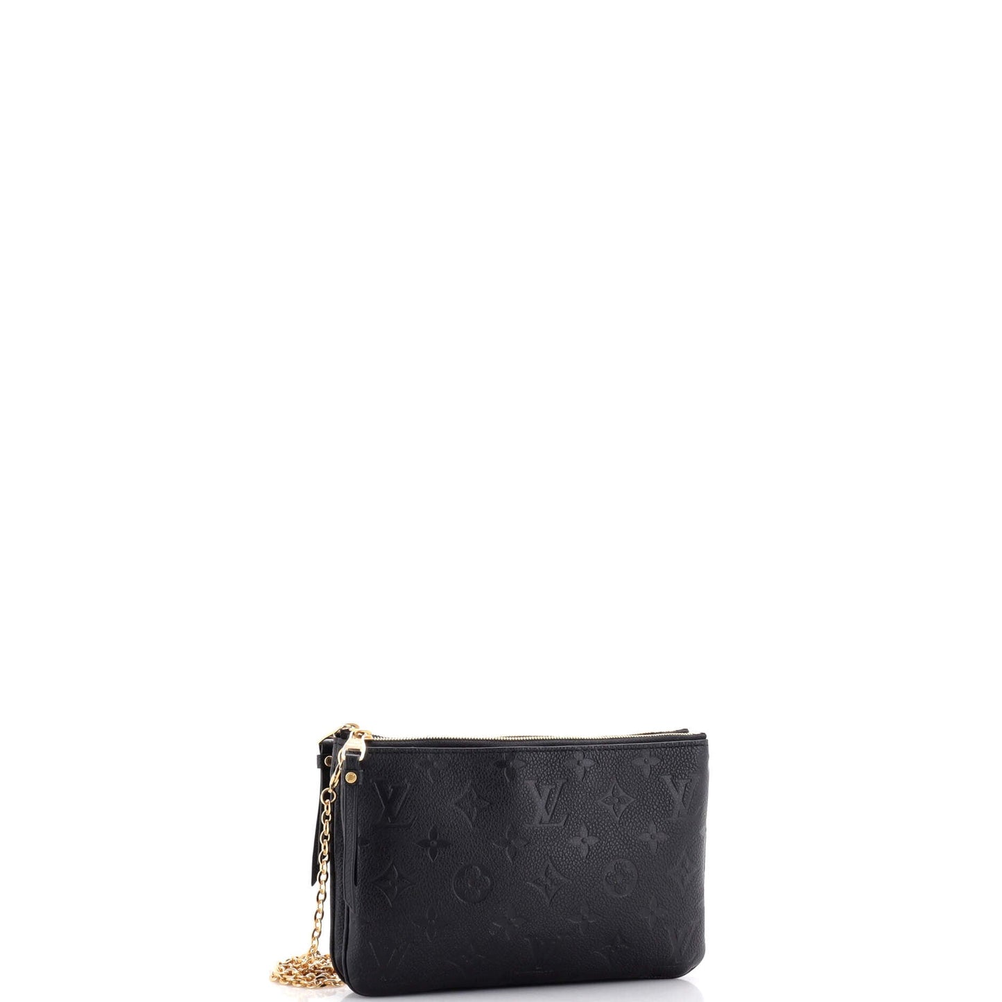 Louis Vuitton Double Zip Pochette Monogram Empreinte Leather