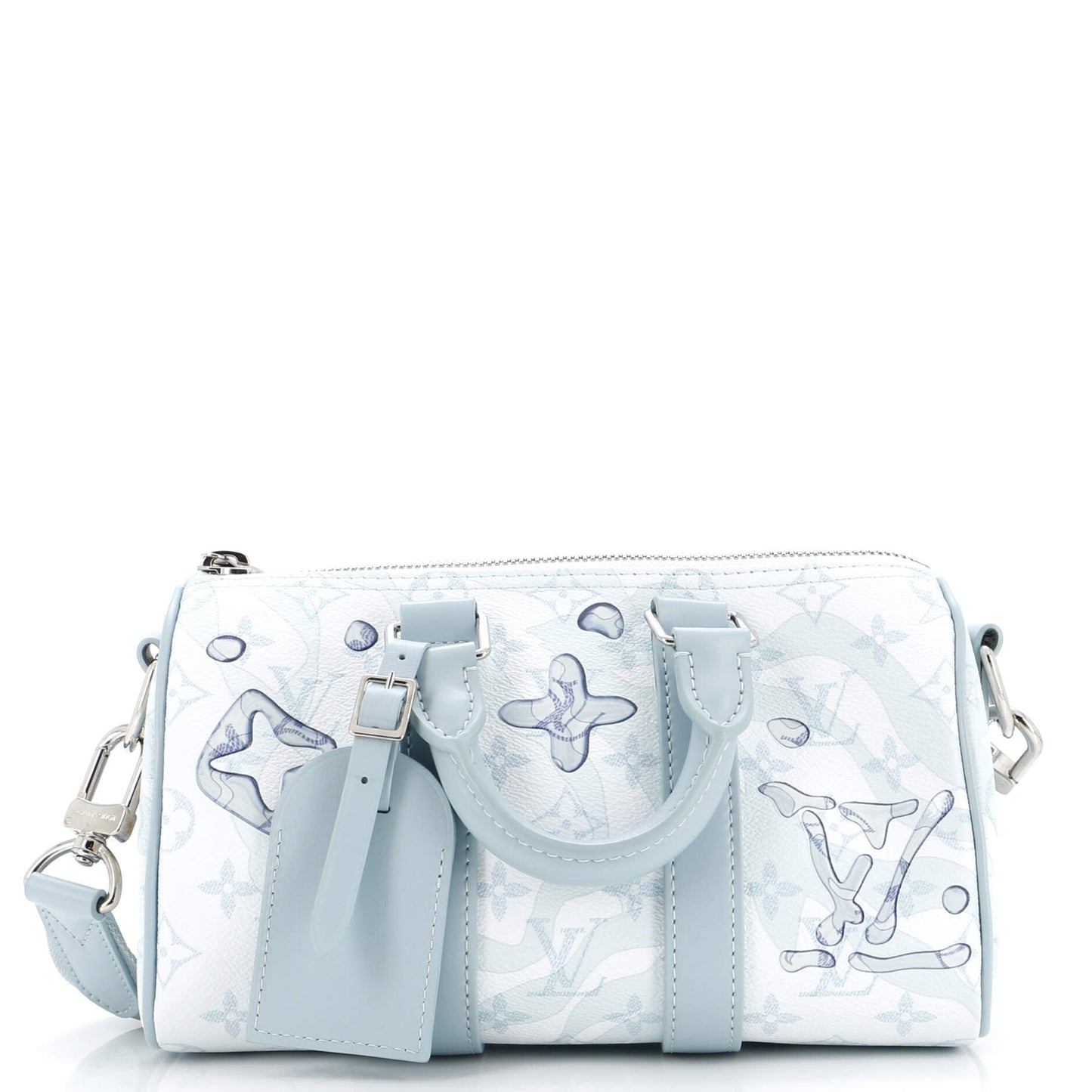Louis Vuitton Keepall Bandouliere Bag Limited Edition Aquagarden Monogram Canvas 25