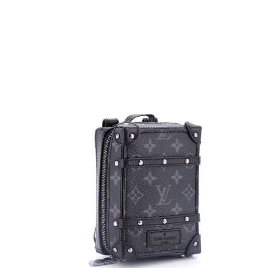 Louis Vuitton Soft Trunk Backpack Bag Charm and Key Holder Monogram Eclipse Canvas