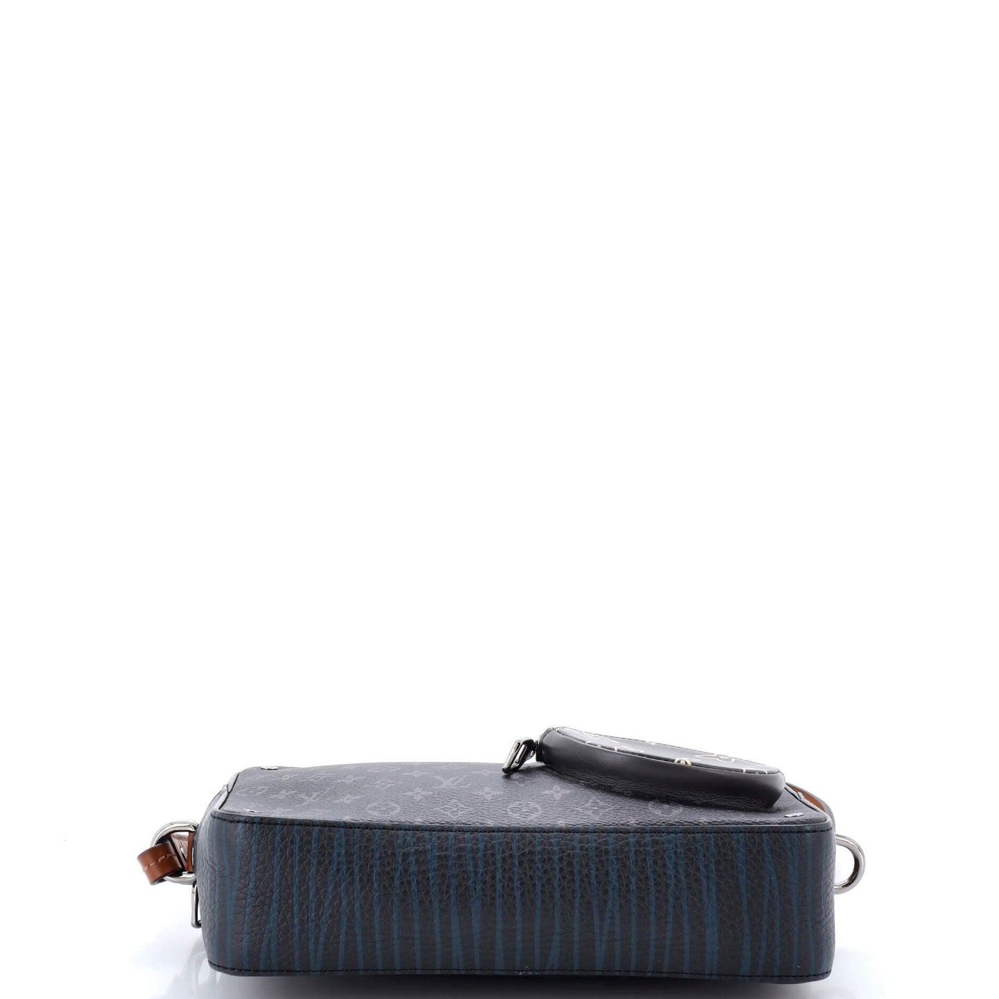 Louis Vuitton Volga On Strap Bag Monogram Eclipse Canvas with Monogram Leather