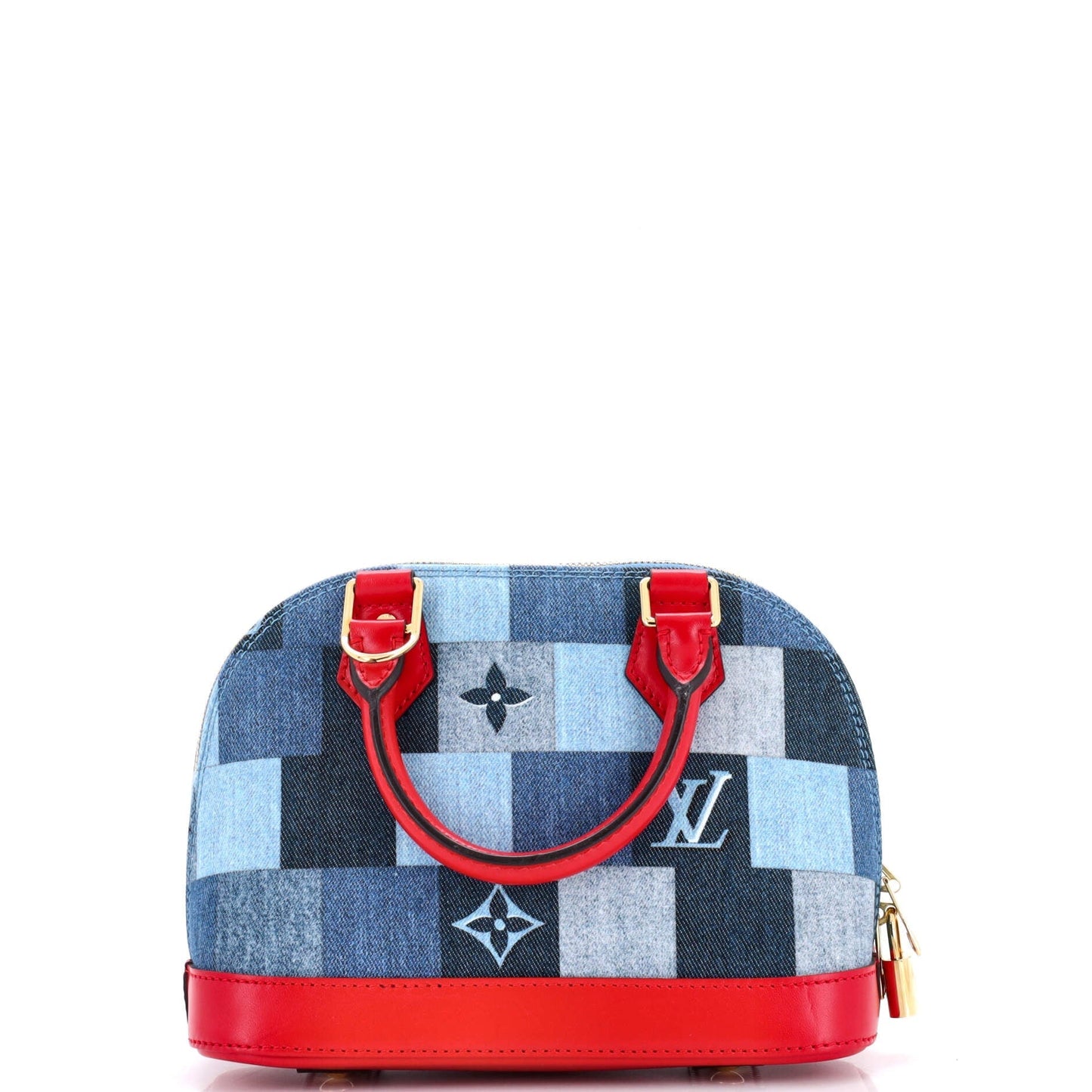 Louis Vuitton Alma Handbag Damier and Monogram Patchwork Denim BB