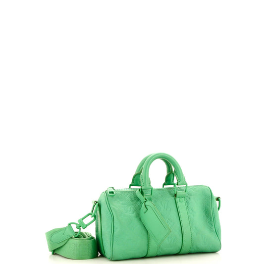 Louis Vuitton Keepall Bandouliere Bag Monogram Taurillon Leather 25