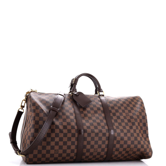 Louis Vuitton Keepall Bandouliere Bag Damier 55