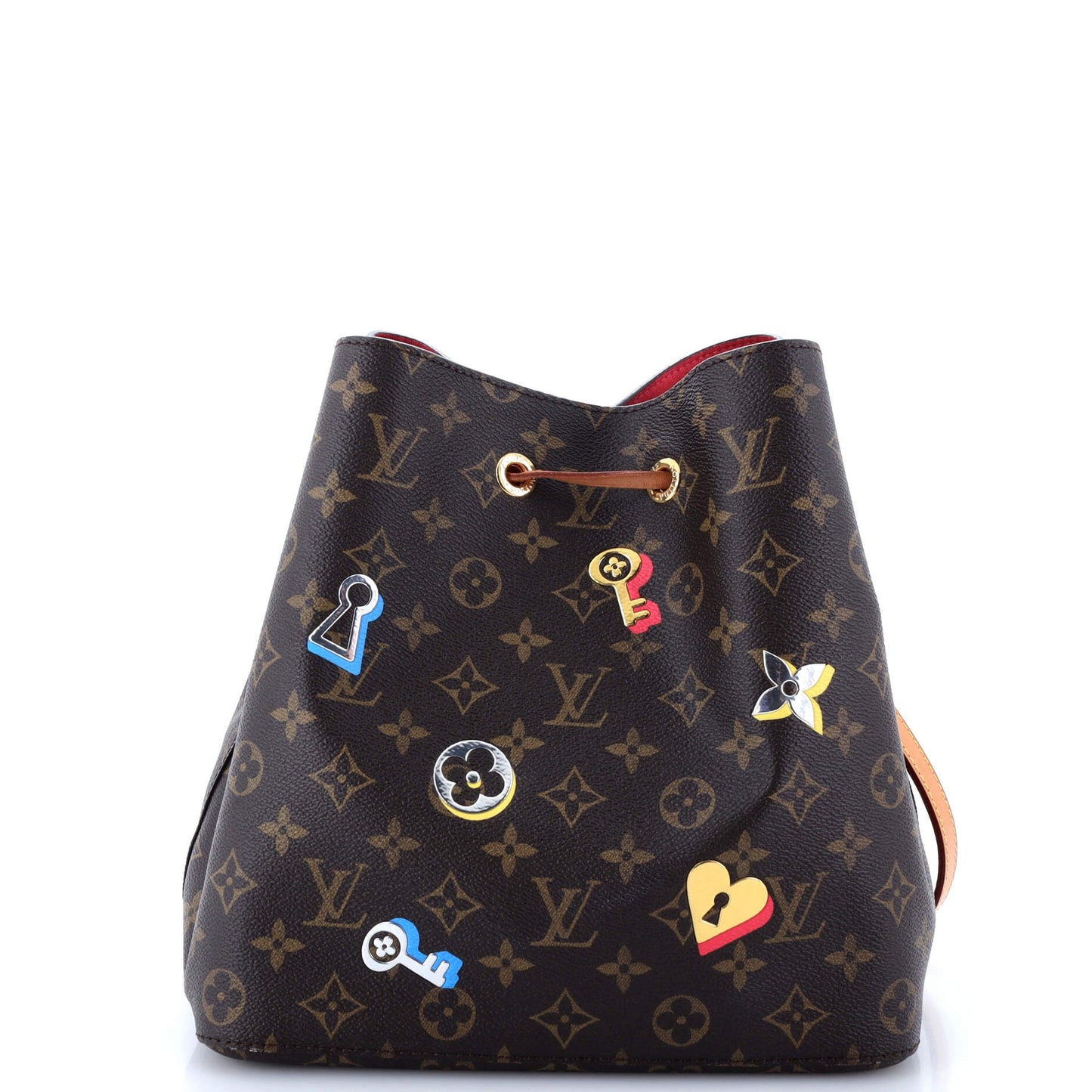 Louis Vuitton NeoNoe Handbag Limited Edition Love Lock Monogram Canvas