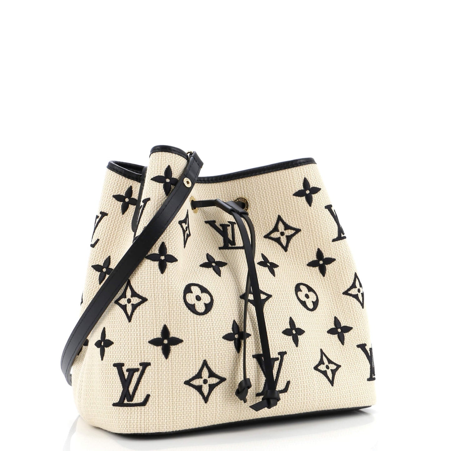 Louis Vuitton NeoNoe Handbag Monogram Giant Embroidered Cotton MM