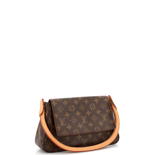Louis Vuitton Looping Handbag Monogram Canvas Mini