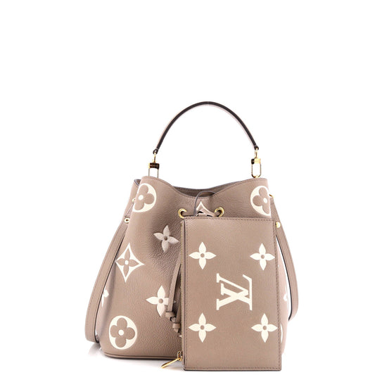 Louis Vuitton NeoNoe Handbag Bicolor Monogram Empreinte Giant MM
