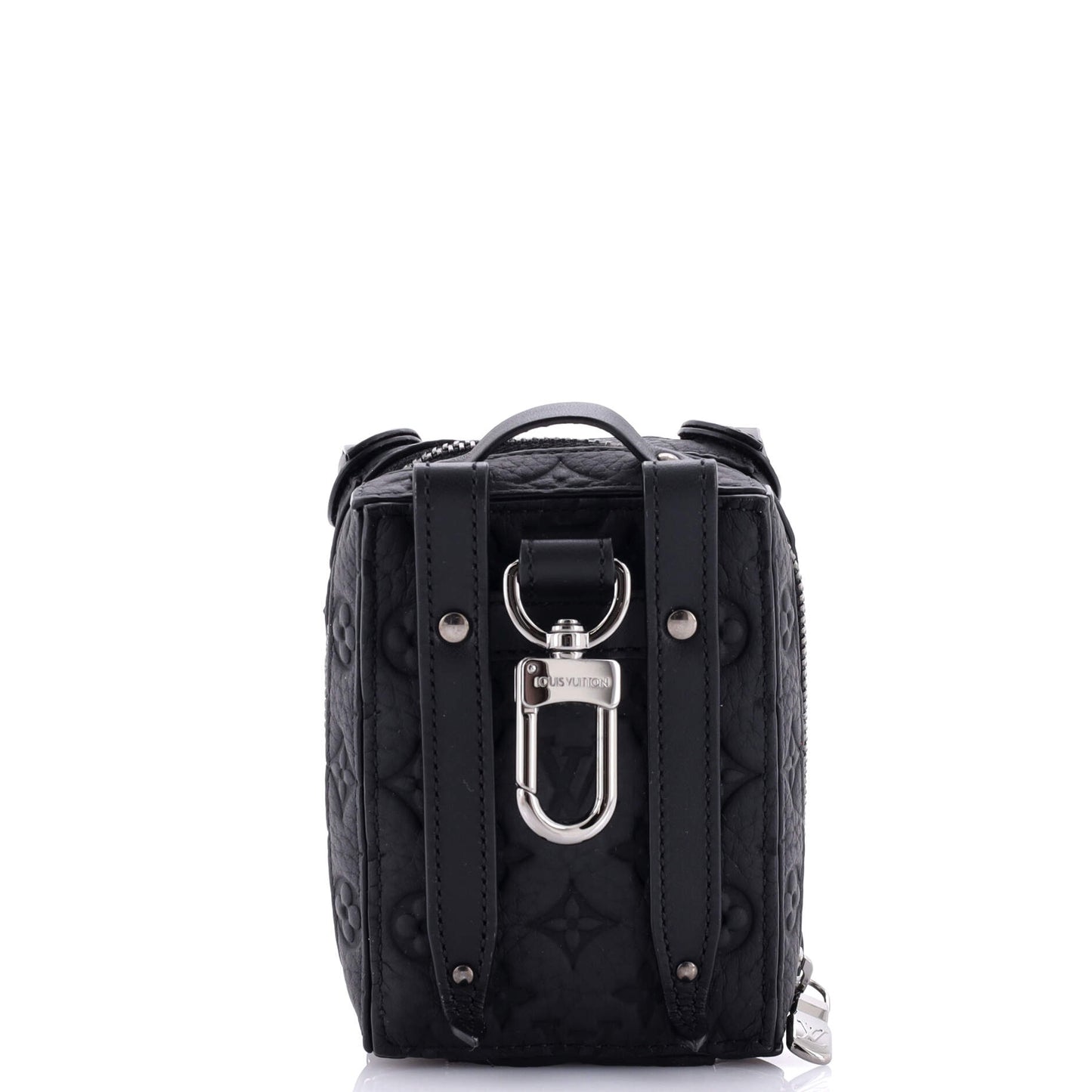 Louis Vuitton Soft Trunk Backpack Bag Charm and Key Holder Monogram Taurillon Leather