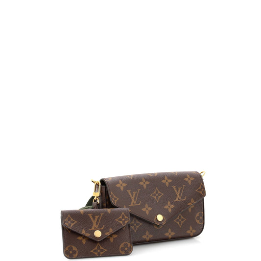 Louis Vuitton Felicie Strap & Go Handbag Monogram Canvas
