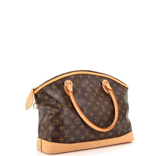 Louis Vuitton Lockit Handbag Monogram Canvas Horizontal