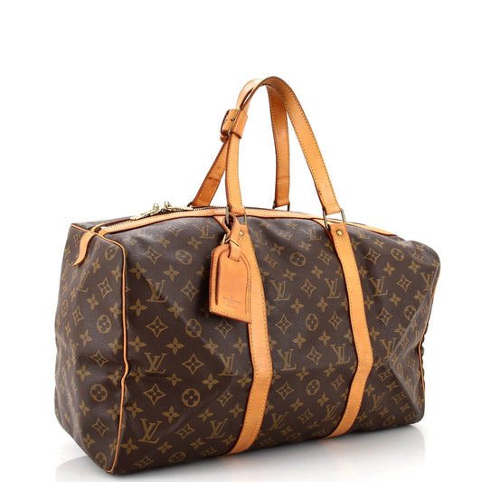 Louis Vuitton Sac Souple Handbag Monogram Canvas 45