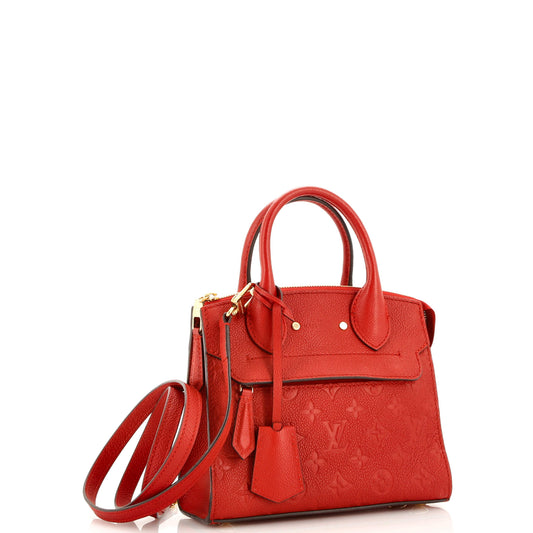 Louis Vuitton Pont Neuf Handbag Monogram Empreinte Leather Mini
