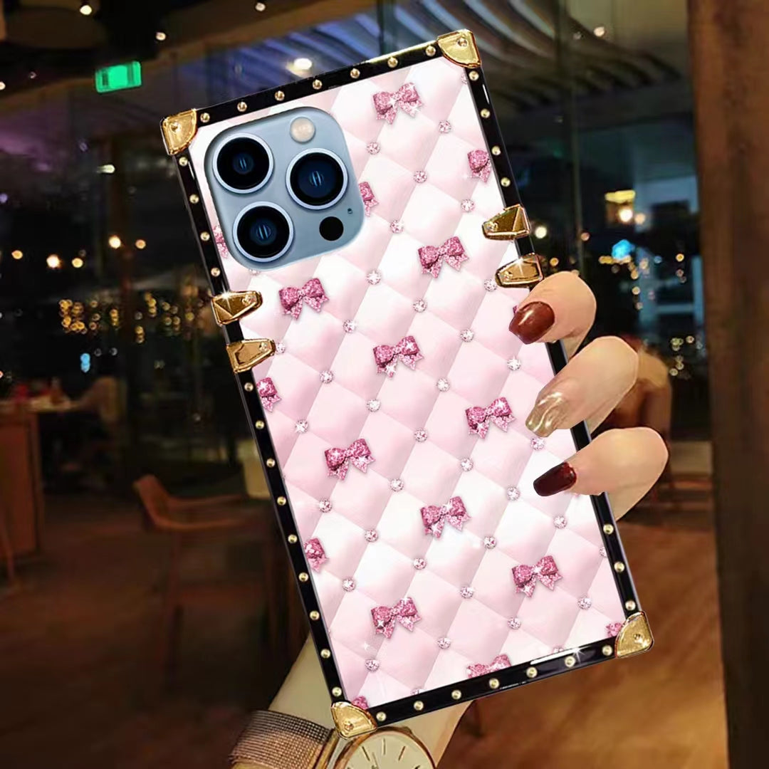 Luxury  Diamond   Square   phone case for samsung