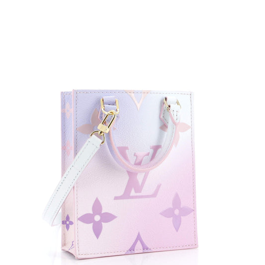 Louis Vuitton Petit Sac Plat Bag Spring in the City Monogram Giant Canvas