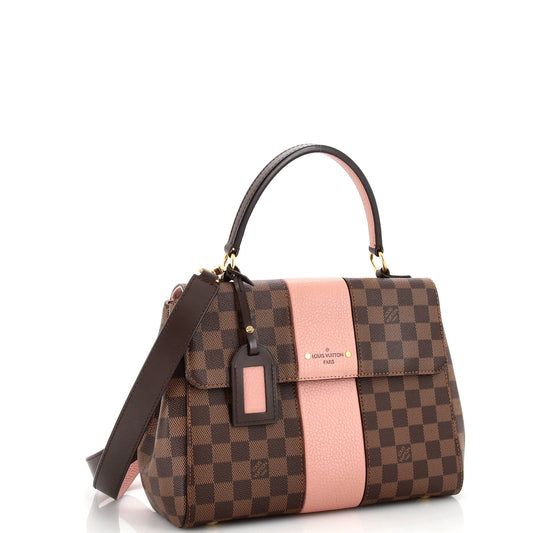 Louis Vuitton Bond Street Handbag Damier with Leather MM