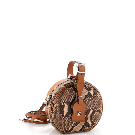 Louis Vuitton Petite Boite Chapeau Bag Leather and Python