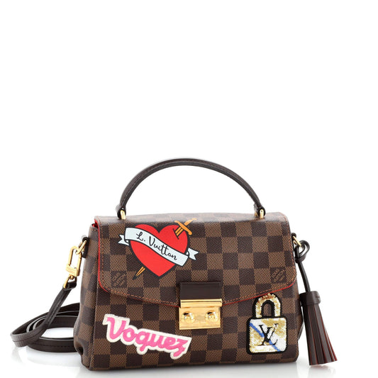 Louis Vuitton Croisette Handbag Limited Edition Patches Damier