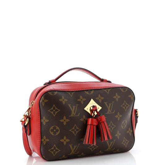 Louis Vuitton Saintonge Handbag Monogram Canvas with Leather