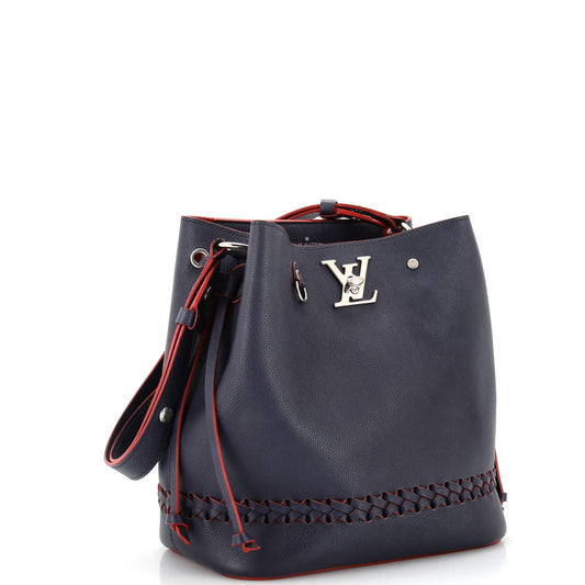 Louis Vuitton Lockme Bucket Bag Braided Leather