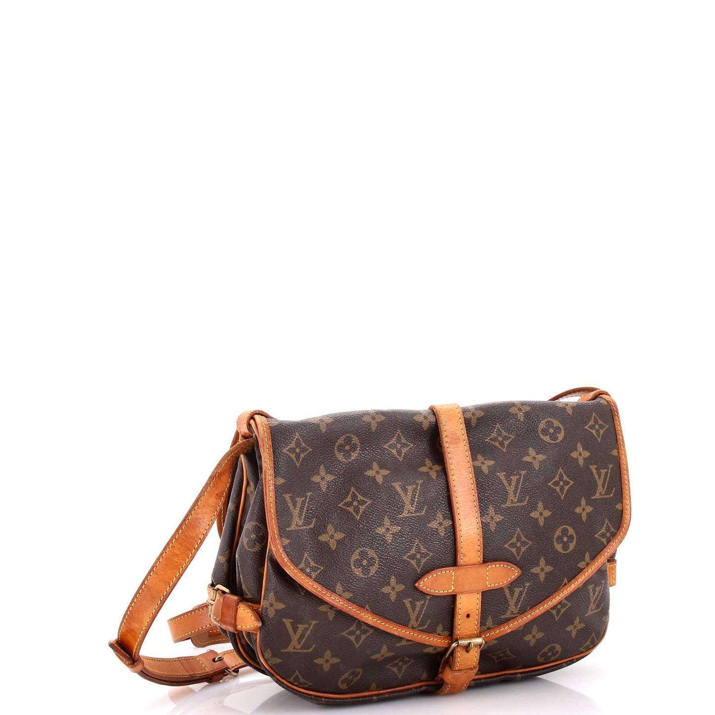Louis Vuitton Saumur Handbag Monogram Canvas 30