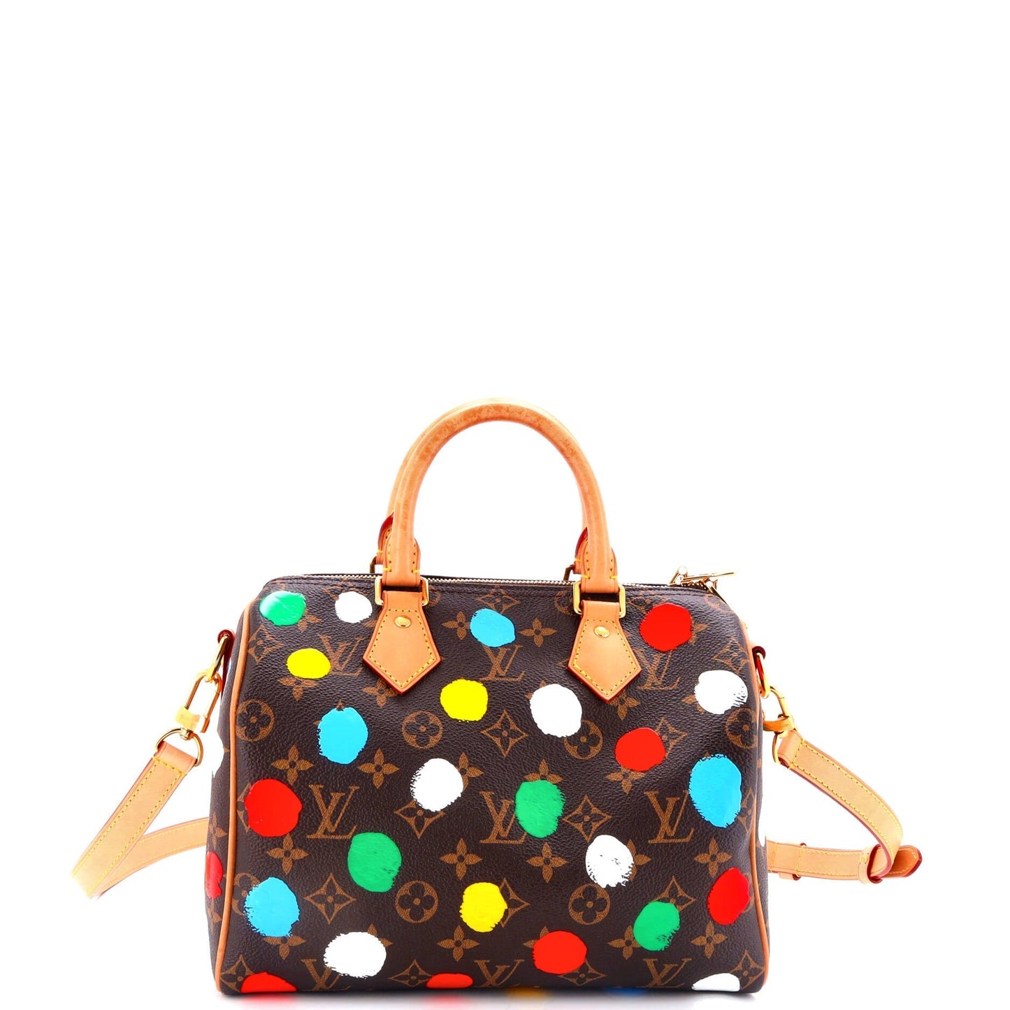 Louis Vuitton Bandouliere Bag Yayoi Kusama Painted Dots Monogram Canvas 25