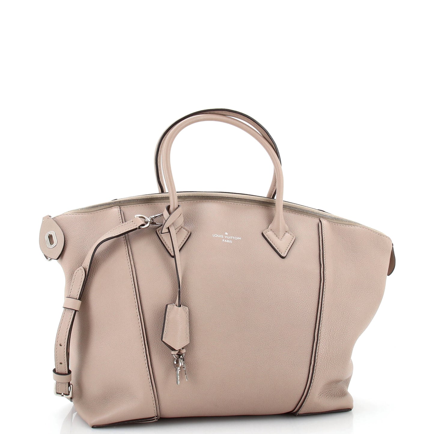 Louis Vuitton Soft Lockit Handbag Leather MM