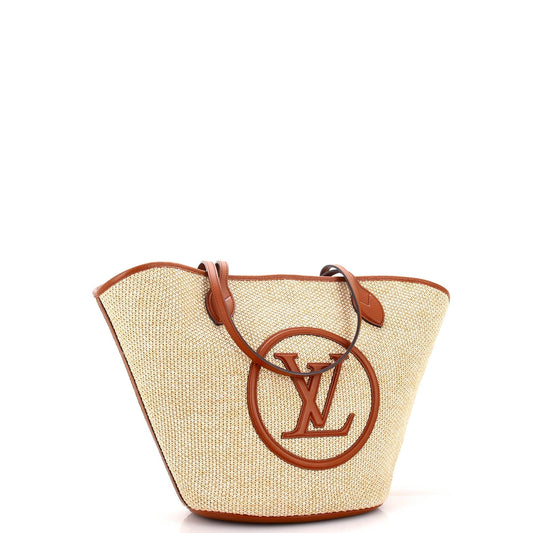 Louis Vuitton Saint Jacques NM Handbag Raffia and Leather
