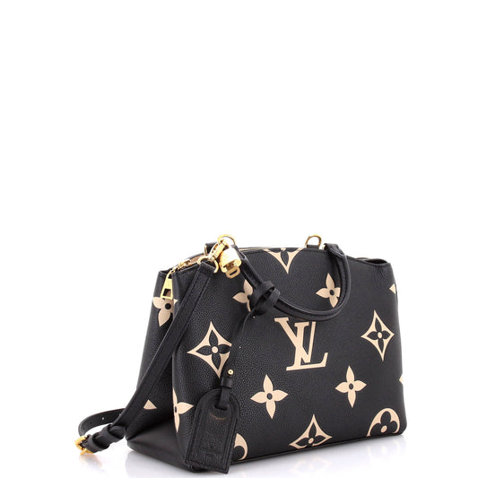 Louis Vuitton Petit Palais Handbag Bicolor Monogram Empreinte Giant