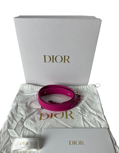 Dior 2023 Pink Leather My Abcdior Small Lady Dior Bag