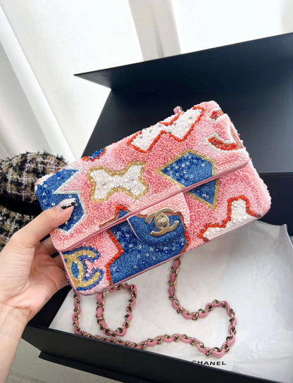 Chanel Mini Flap White Shoulder Bag