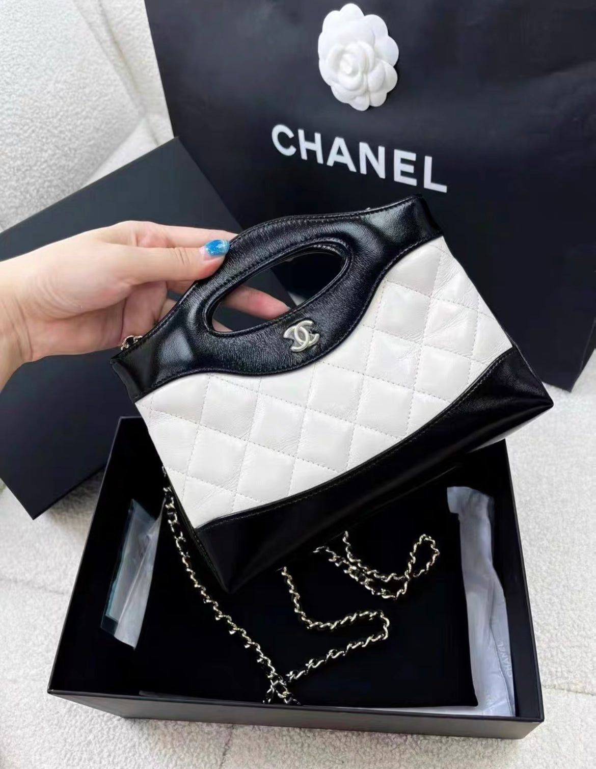 Chanel Patent Leather Black Handbag