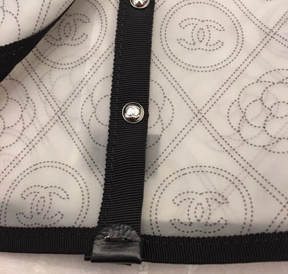 Chanel Camellia Handbag Raincoat Printed Pvc