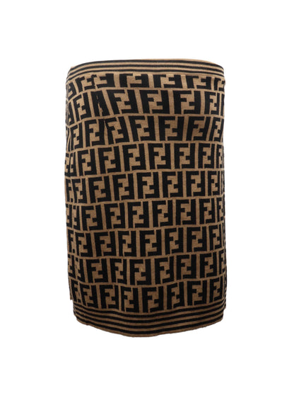 Fendi Zucca Wool Skirt.