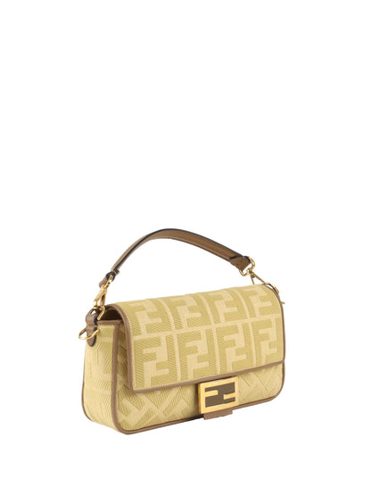 Fendi Woven Rafia Vitello Baguette Bag.