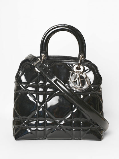 Christian Dior Black Patent Granville Bag