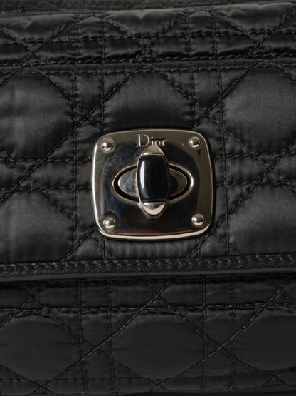 Christian Dior Cannage Chaining Nylon Shoulder Bag
