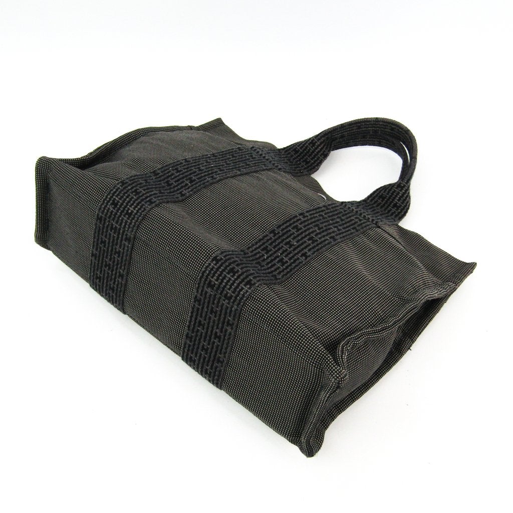 Luxury Hermes Gray Canvas Herline Pm Tote Bag