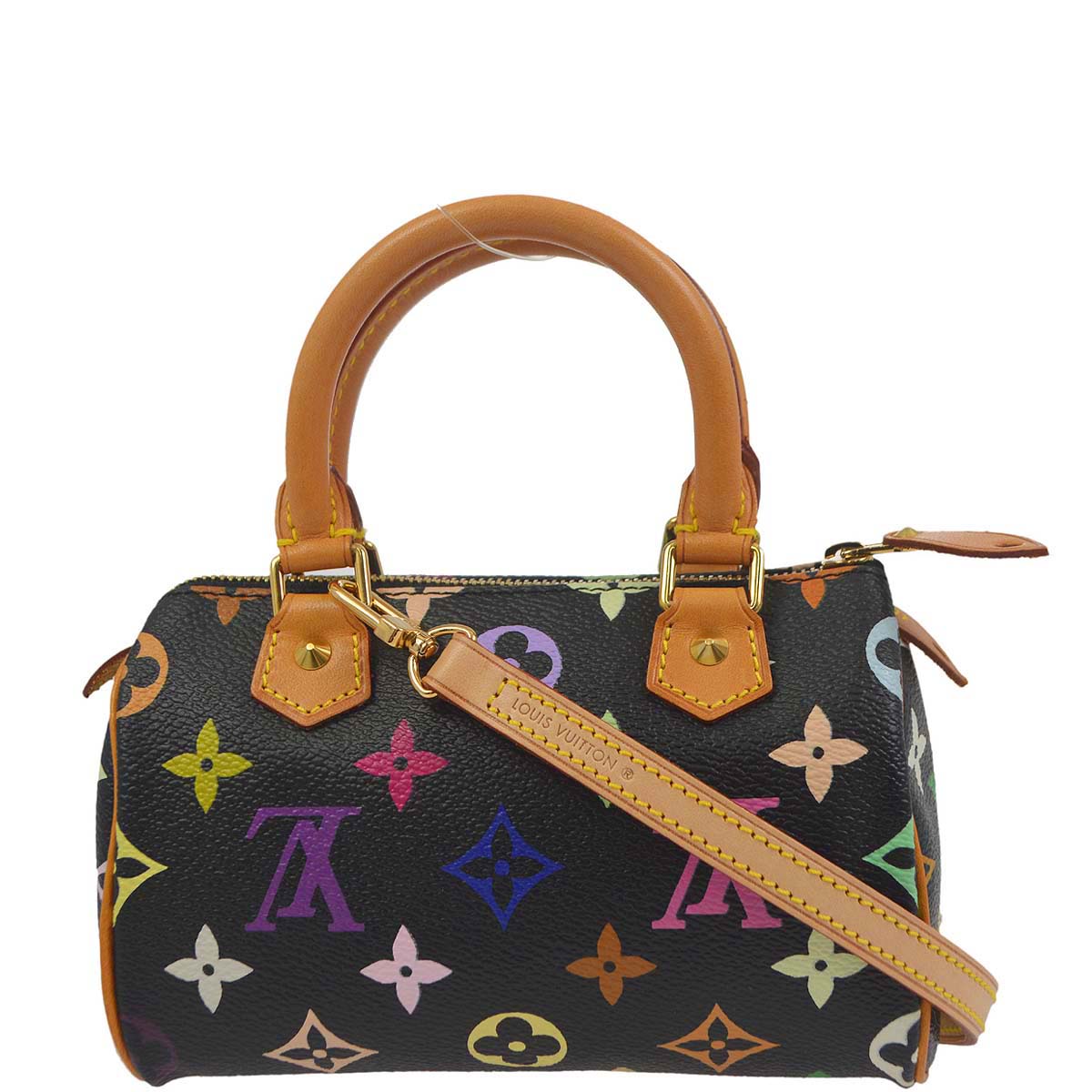 Louis Vuitton 2008 Black Multicolor Mini Speedy M92644