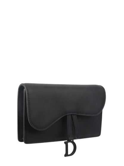 Dior Saddle Leather Crossbody Black