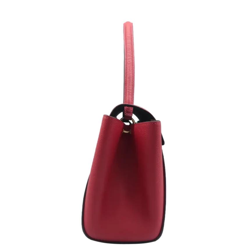 LOUIS VUITTON Trocadero Monogram Empreinte Shoulder Bag Cerise