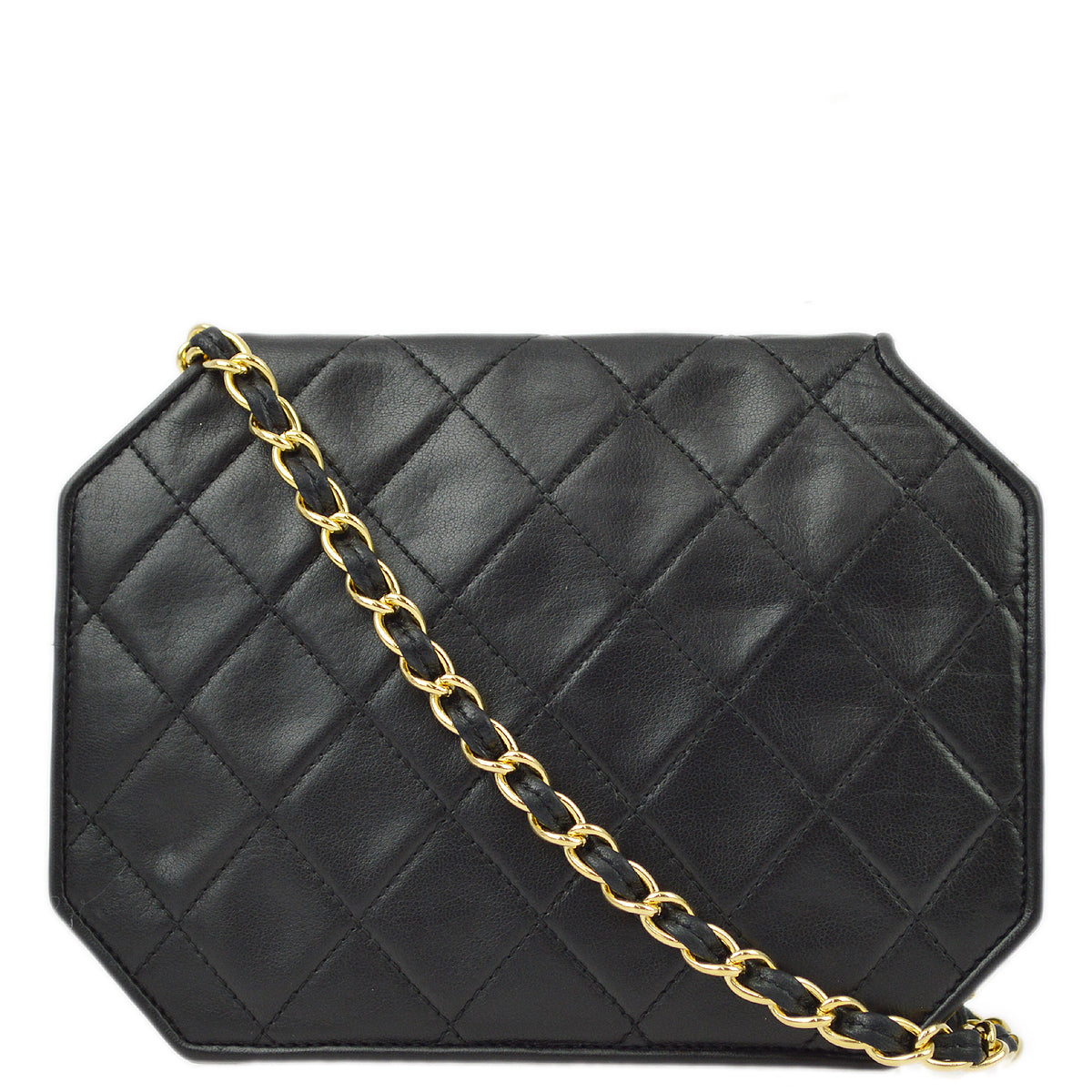 Chanel Lambskin Black Chain Shoulder Bag Style 5