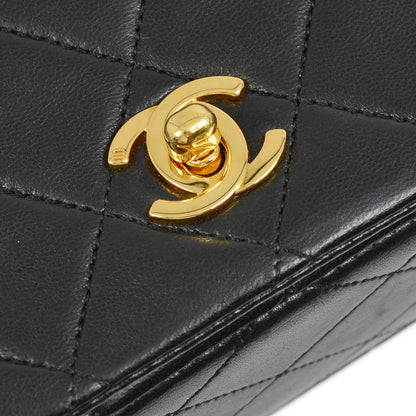 Chanel Flap Mini Lambskin Black Shoulder Bag Style 4