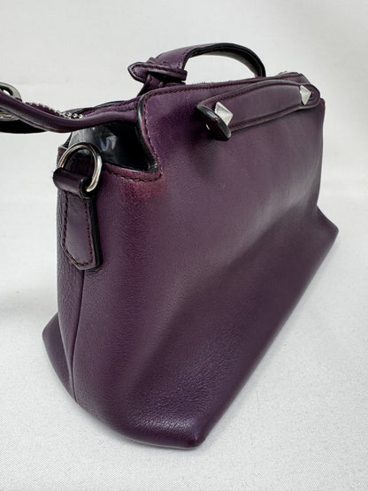 Fendi Aubergine Calfskin Leather Mini By the Way Bag BJ1-06