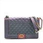 Chanel Boy Chanel Leather Chain Shoulder Bag Pearl G A67086