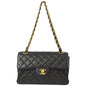 Chanel Black Lambskin Small Double Sided Classic Flap Bag
