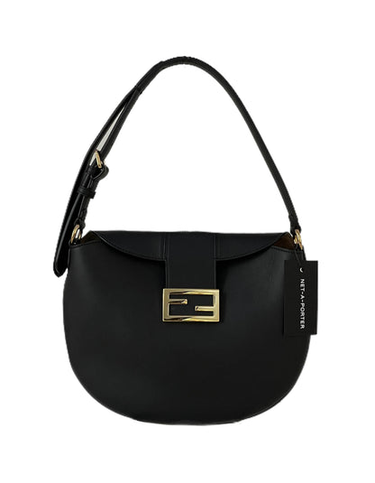 Fendi NEW 2021 Black Small Crescent Shoulder Bag