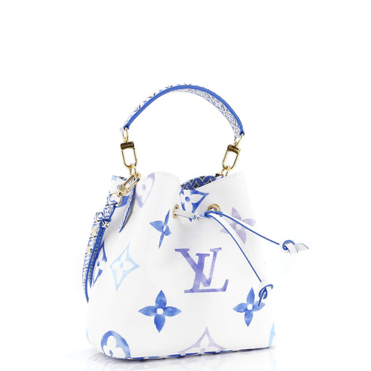 Louis Vuitton NeoNoe Handbag By The Pool Monogram Watercolor Giant BB