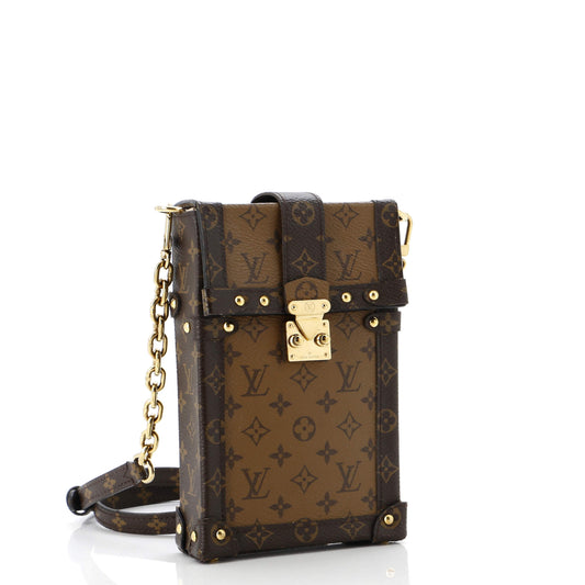 Louis Vuitton Vertical Trunk Pochette Reverse Monogram Canvas
